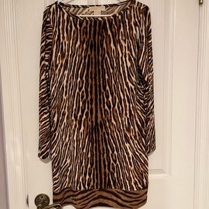 Michael Kors animal print shift dress